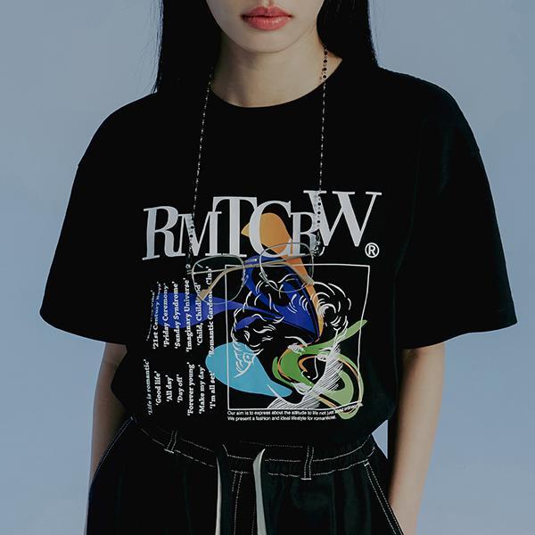 ROMANTIC CROWN-GALLERY PRINTING TEE SHIRT_BLACK