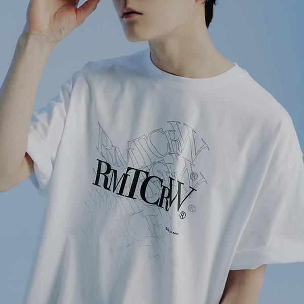 ROMANTIC CROWN-WAVE LOGO TEE SHIRT_WHITE