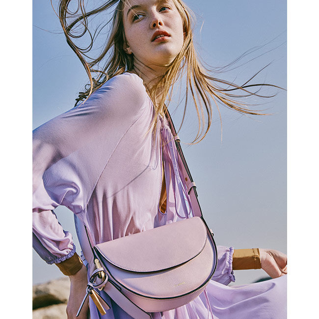 韓國 JOY GRYSON-Sierra Flap Shoulder Bag PINK SAND