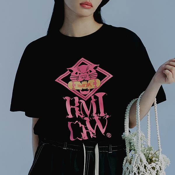 ROMANTIC CROWN-MID SUMMER BOARD TEE SHIRT_BLACK