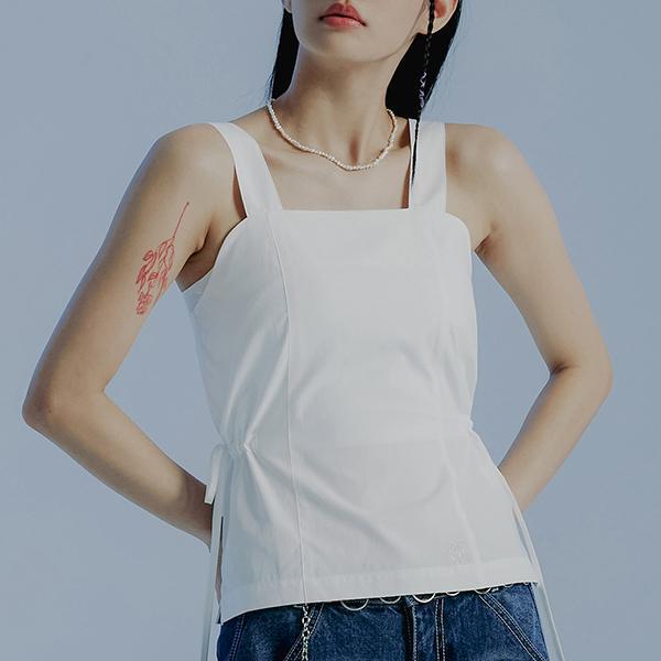 ROMANTIC CROWN-MINIMAL DRESS TOP_WHITE