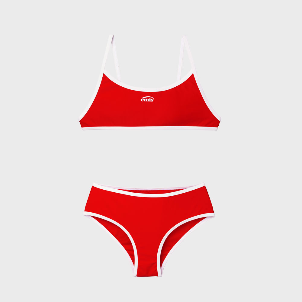 韓國 EMIS - STRING BIKINI SET-RED
