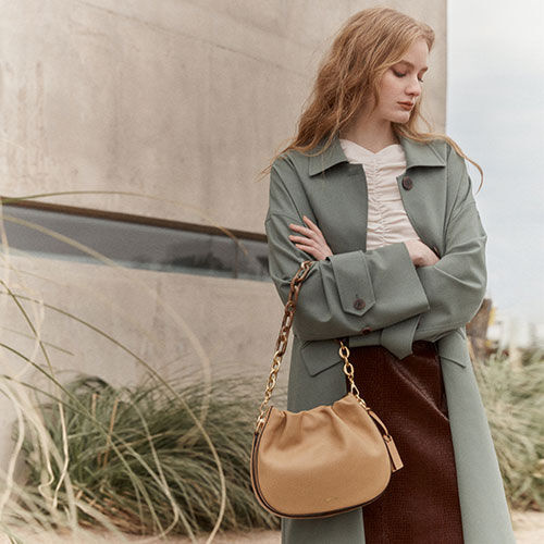 韓國 JOY GRYSON-Magnolia Bucket Bag MEADOW BEIGE