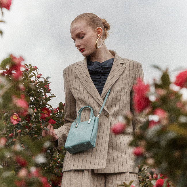 韓國 JOY GRYSON-Dylan Mini Crossbody LUPIN BLUE