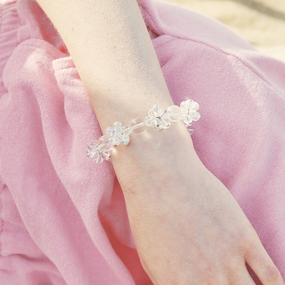 韓國VINTAGE HOLLYWOOD-Clear Bubble Full Bracelet