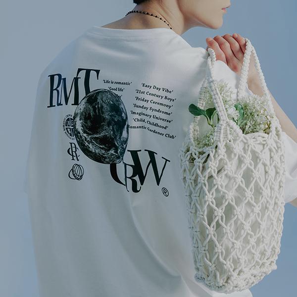 ROMANTIC CROWN-UNIVERSE EARTH TEE SHIRT_WHITE