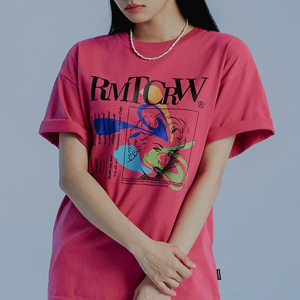 ROMANTIC CROWN-GALLERY PRINTING TEE SHIRT_PINK