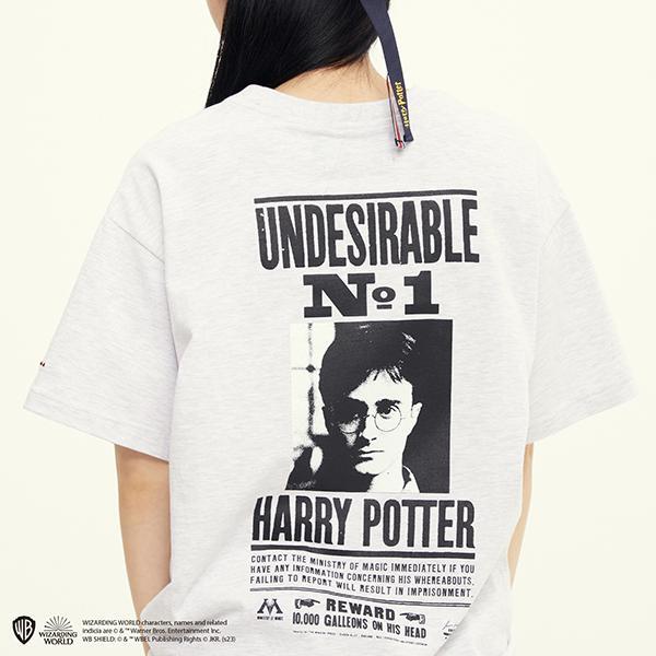 ROMANTIC CROWN-[HP X RMTC] HARRY POTTER T-SHIRTS_LIGHT GREY