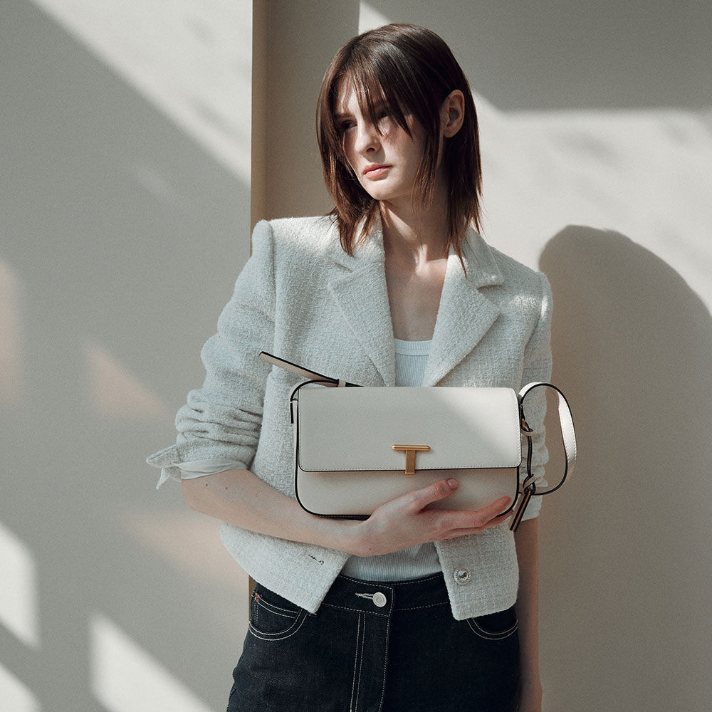 韓國 JOY GRYSON-Tribeca Shoulder Bag Medium SANCERRE