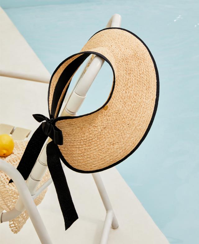 韓國J.ESTINA - J.LETTER Raffia Sun Cap