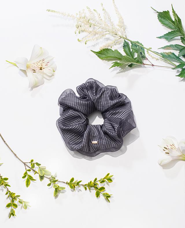 韓國J.ESTINA  - LALA J Summer Scrunchie - MISTY BLACK