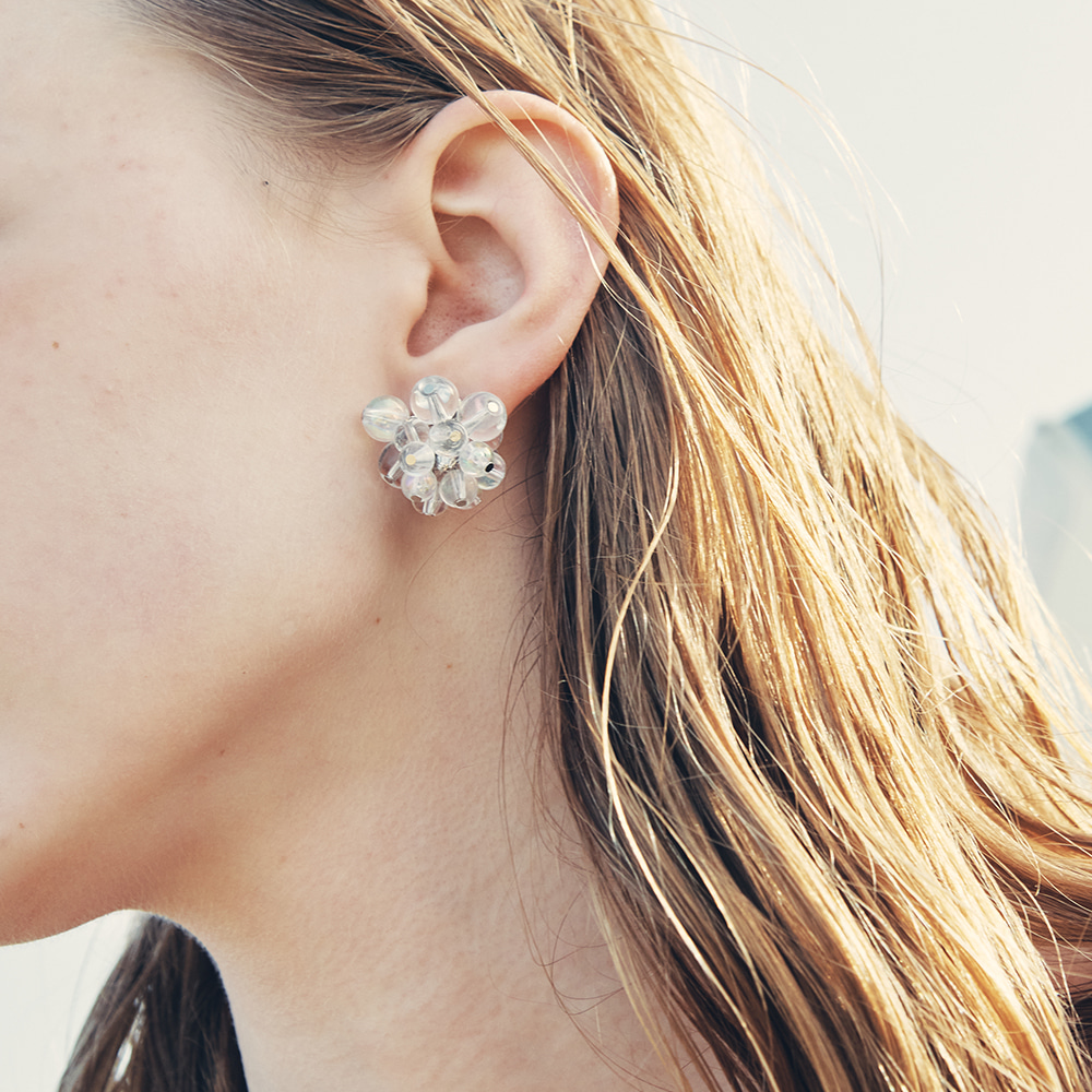 韓國VINTAGE HOLLYWOOD-Clear Bubble Earrings