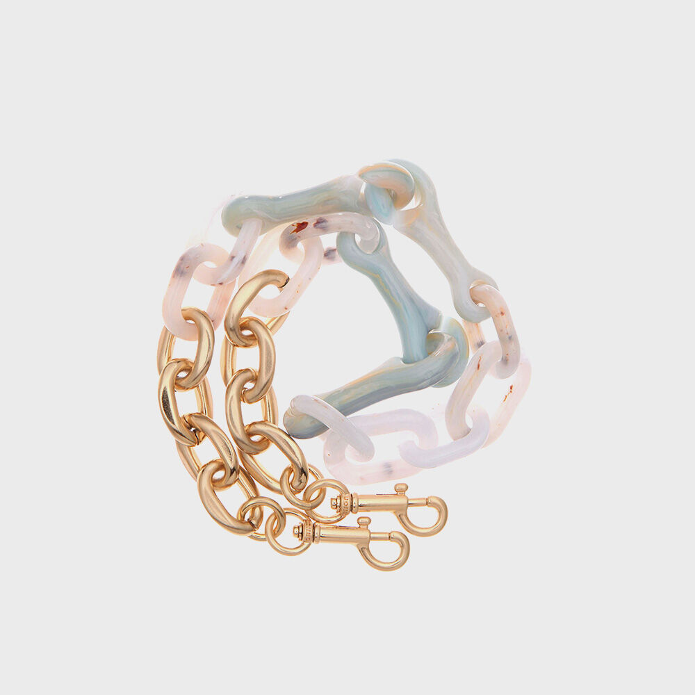 韓國 JOY GRYSON-Lia Acrylic Strap MARBLE BLUE