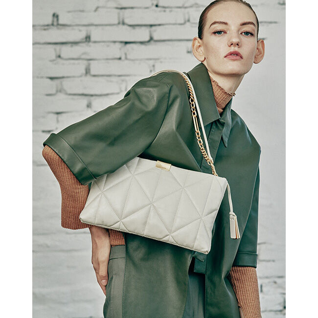 韓國 JOY GRYSON-Glam Clutch MOON WHITE