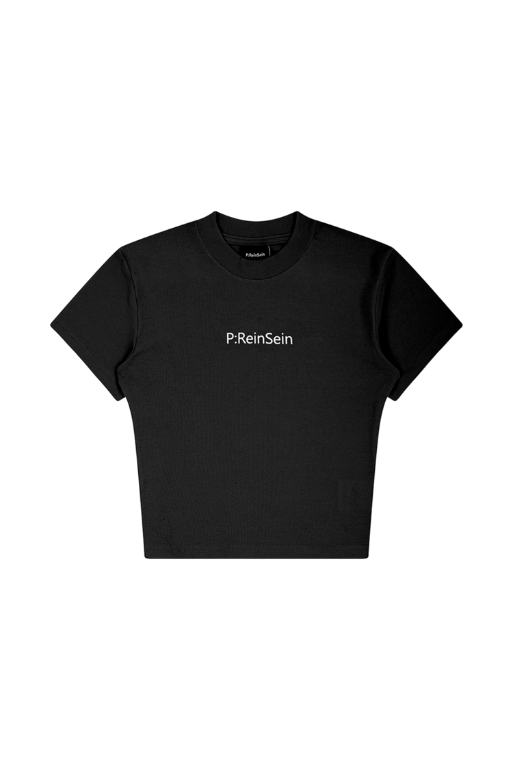 韓國 P:ReinSein - REINSEIN Black Cropped Tee