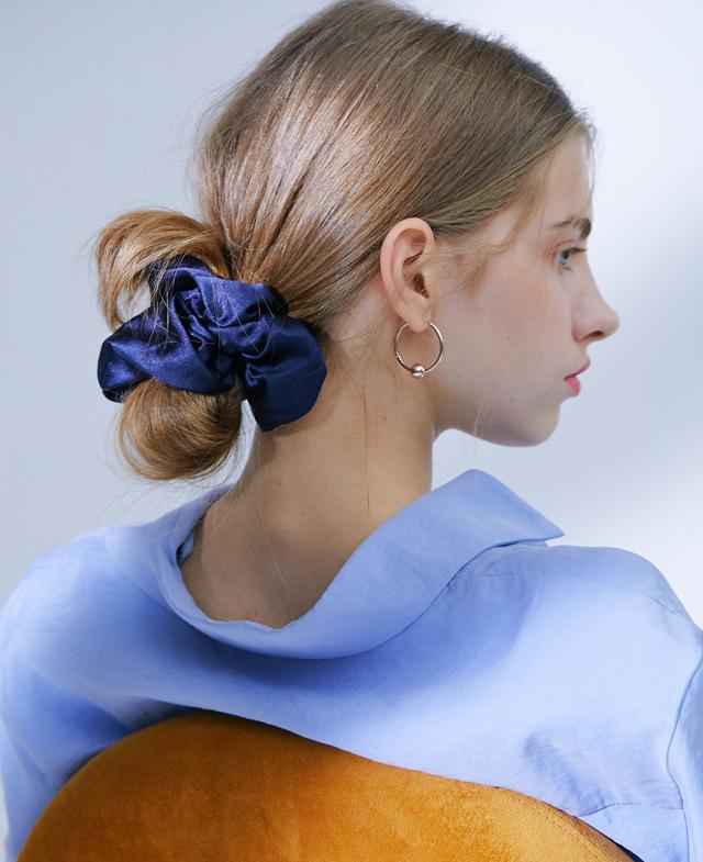 韓國J.ESTINA  - LALA J Satin Scrunchie - Palette Blue