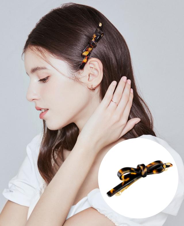 韓國J.ESTINA  - J.RIBBON Hairpin - BLACK