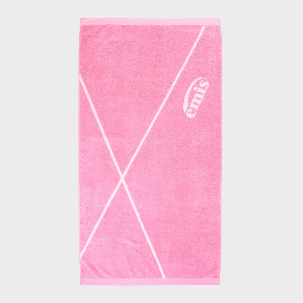 韓國 EMIS - NEW LOGO BEACH TOWEL-PINK