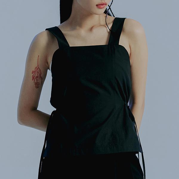 ROMANTIC CROWN-MINIMAL DRESS TOP_BLACK