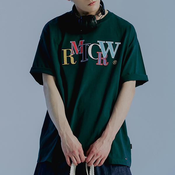 ROMANTIC CROWN-RAINBOW LOGO TEE SHIRT_GREEN