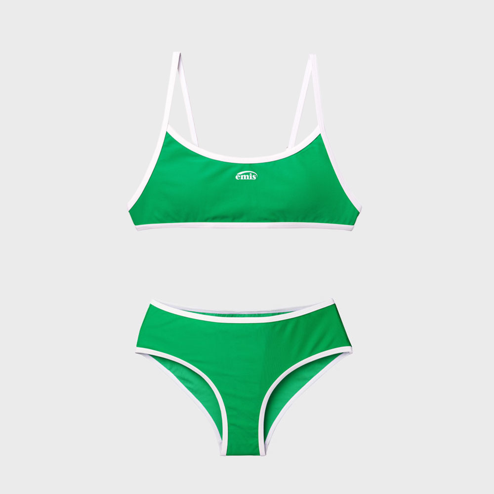 韓國 EMIS - STRING BIKINI SET-GREEN