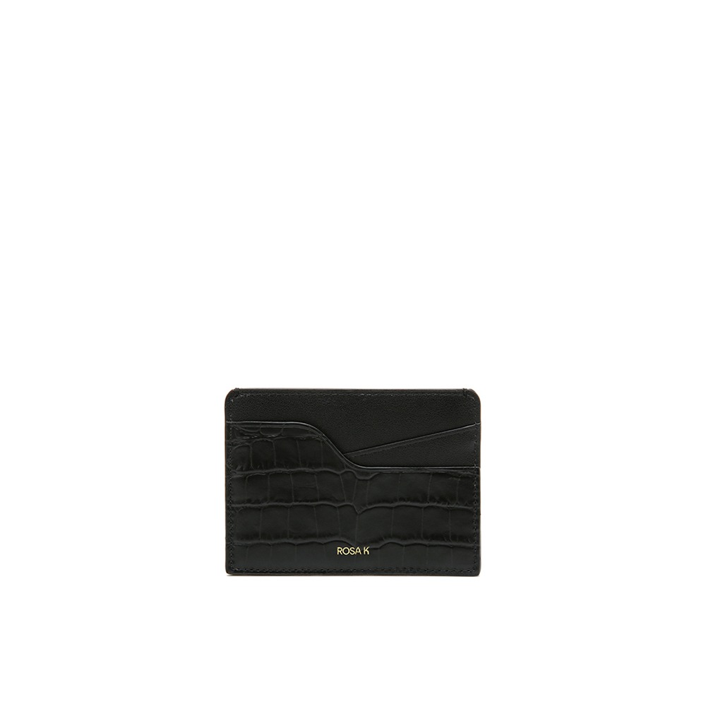 ROSA.K-LA PORTE CARD WALLET BLACK