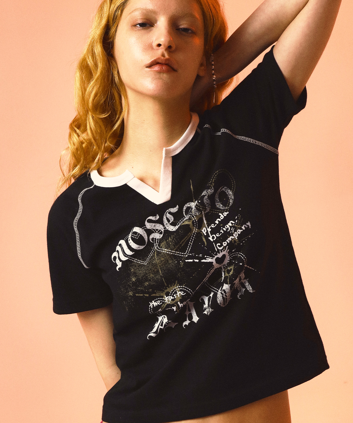 PRENDA-MOSCATO FLAVOR TEE BLACK