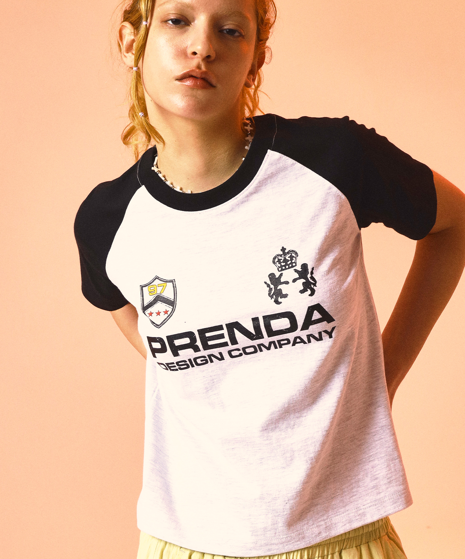 PRENDA-PDC UNIFORM COMBINATION RAGLAN TEE HEATHER GRAY