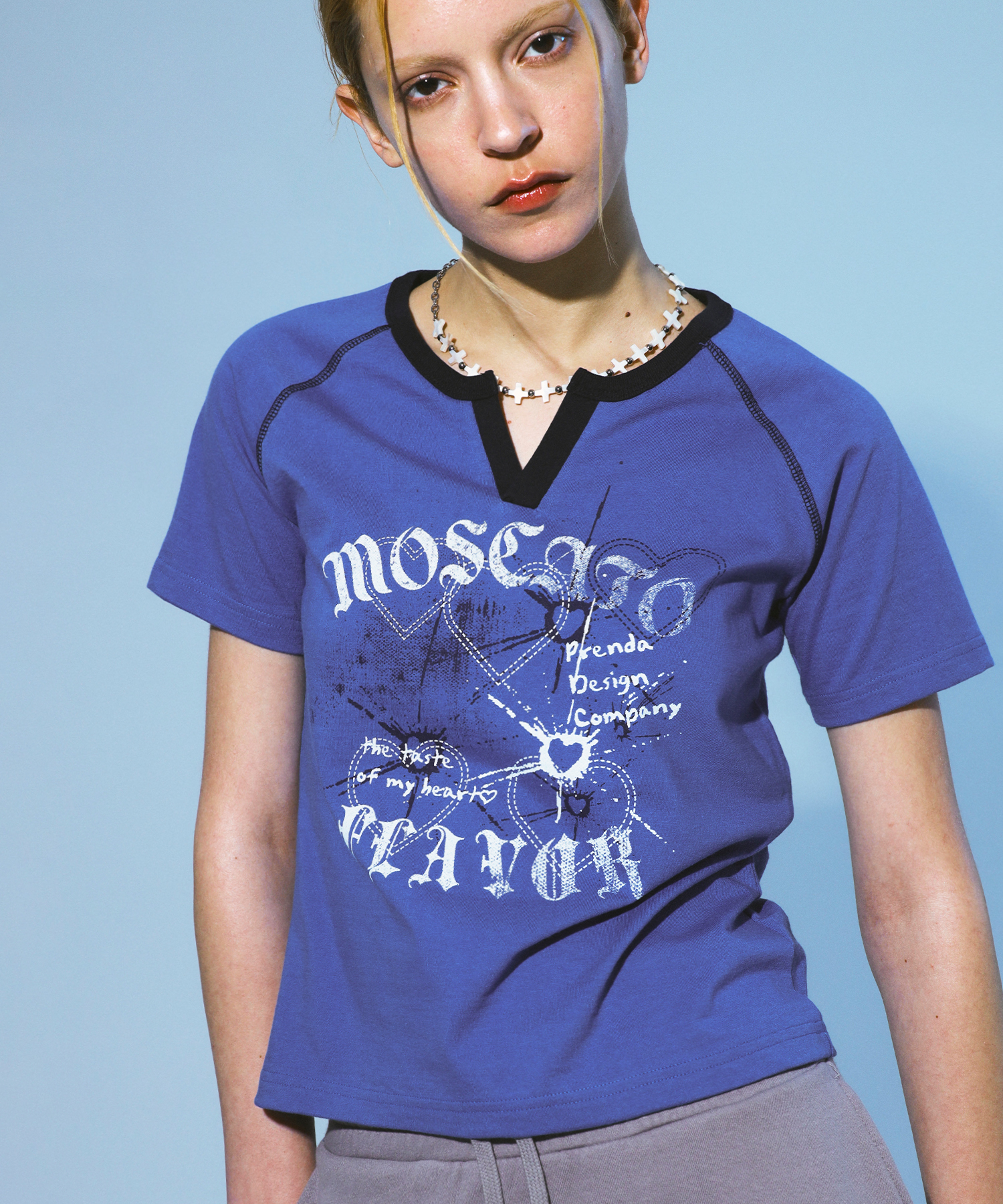 PRENDA-MOSCATO FLAVOR TEE BLUE