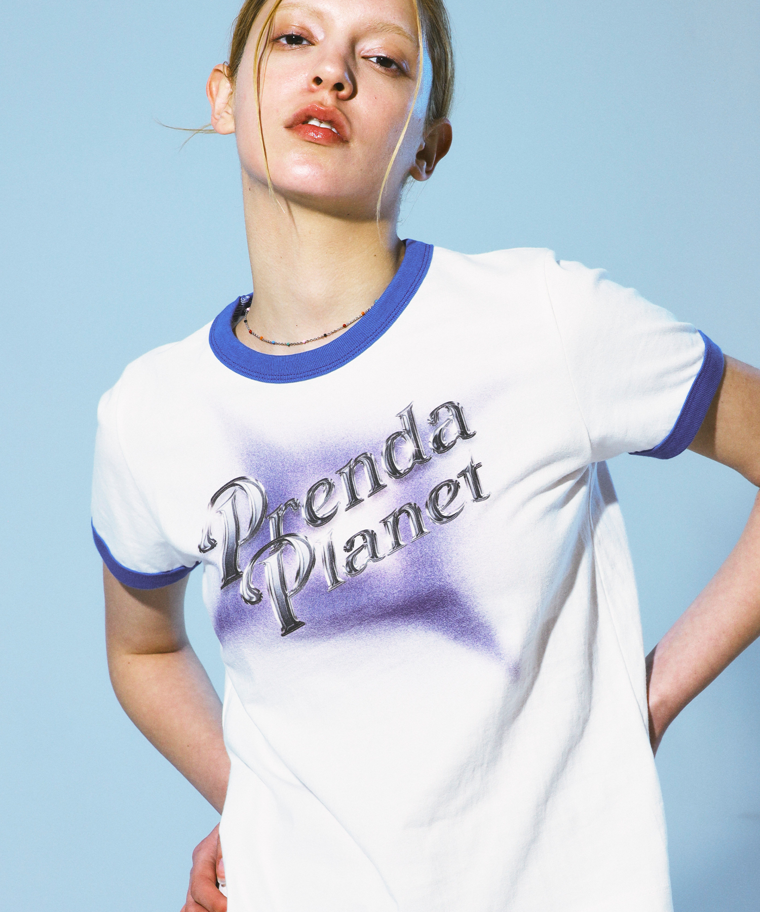 PRENDA-FLASH PLANET TEE WHITE