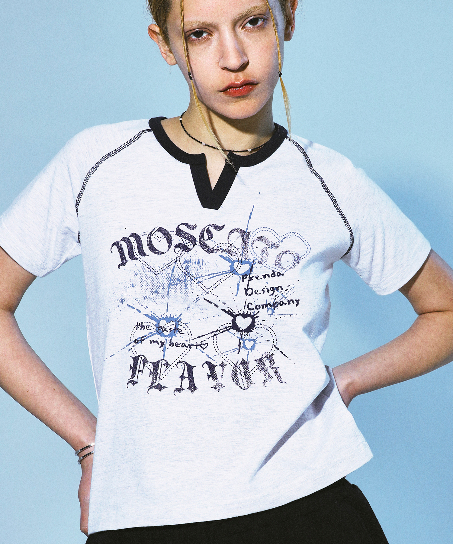 PRENDA-MOSCATO FLAVOR TEE HEATHER GRAY