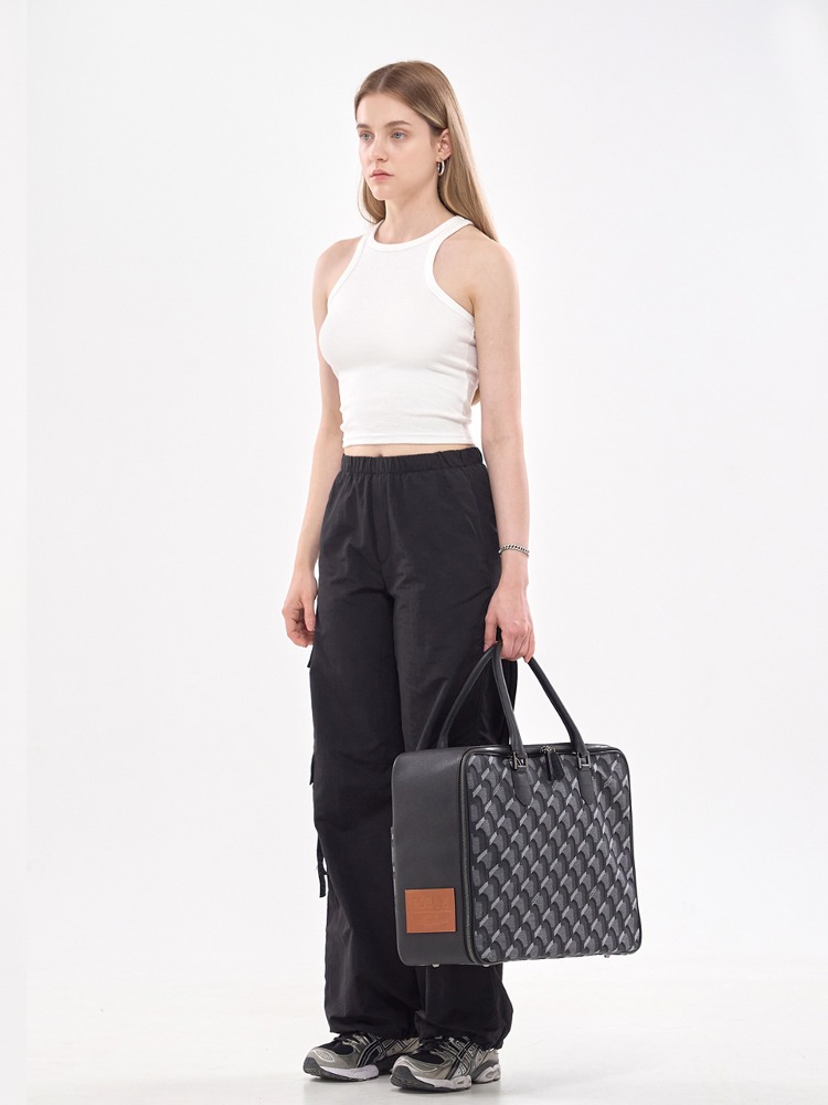 ROSA.K-JEANS MONOGRAM BOSTON DENIM BLACK_XL