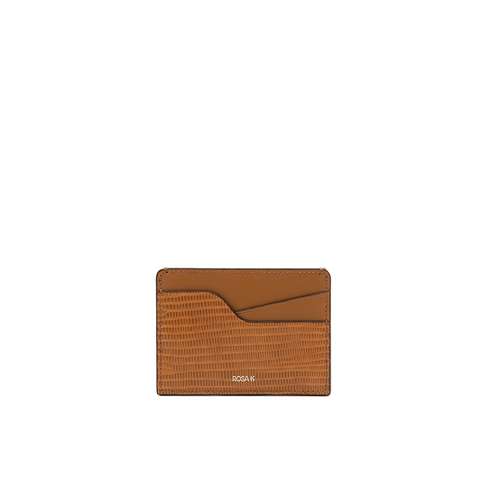 ROSA.K-LA PORTE CARD WALLET CAMEL