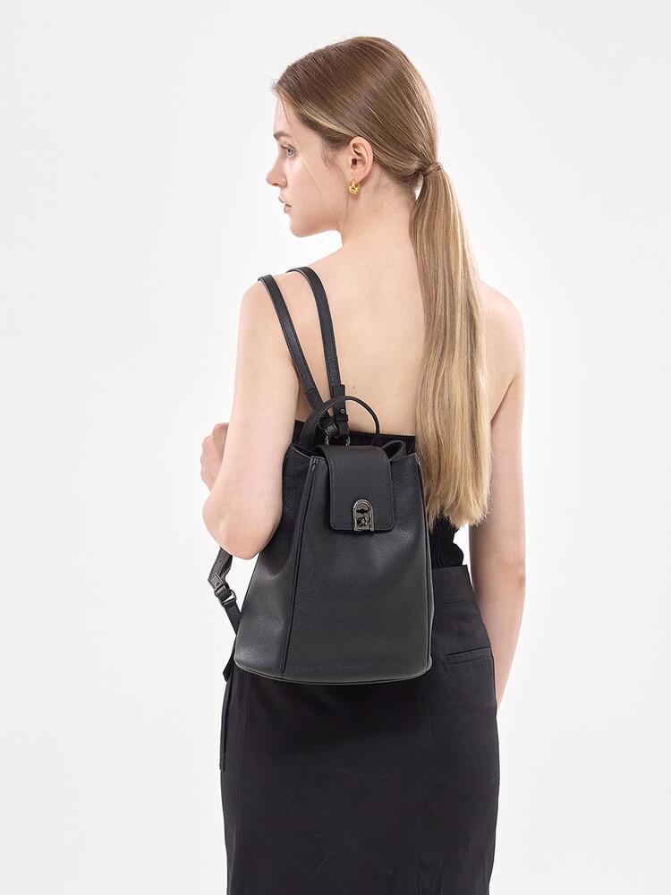 ROSA.K-LA PORTE BACKPACK BLACK_MM
