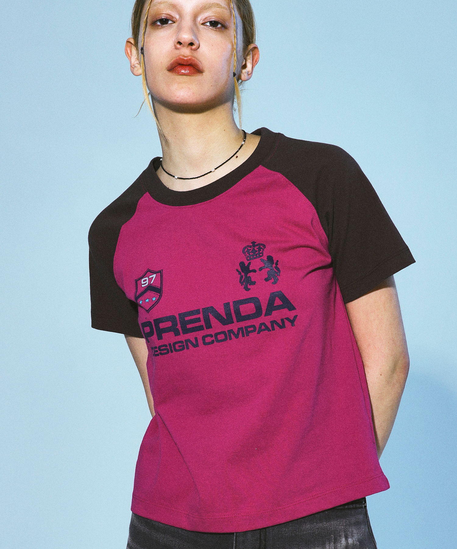 PRENDA-PDC UNIFORM COMBINATION RAGLAN TEE MAGENTA