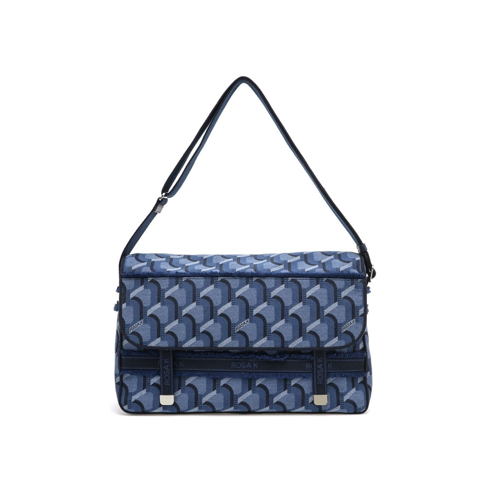 ROSA.K-JEANS MONOGRAM MESSENGER DENIM BLUE_LL