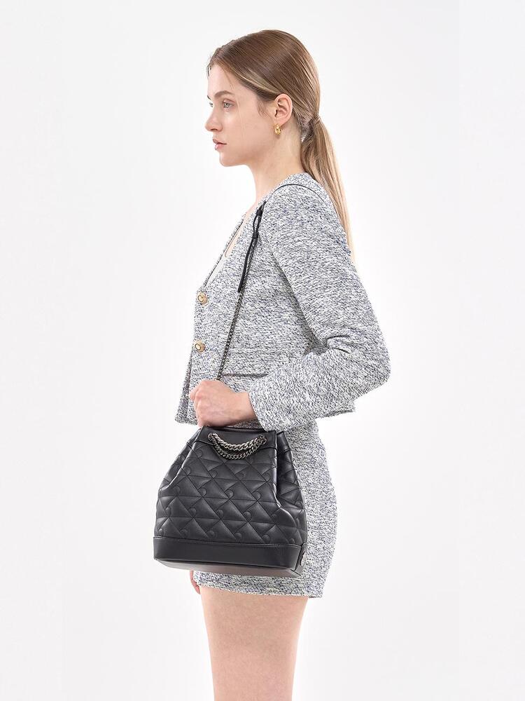 ROSA.K-COCO R QUILTING BUCKET BLACK_MM