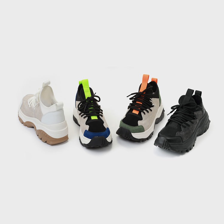 韓國SOVO - Compora M Natural Leather Height-elevating Sneakers 7cm 