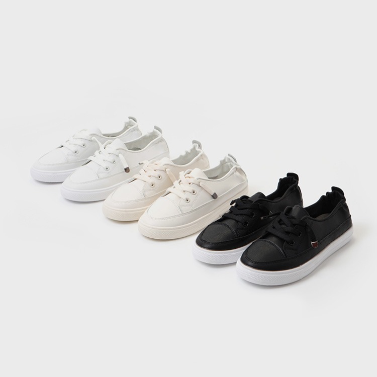 韓國SOVO - SOVO-Elia Lace-Up Sneakers 2cm