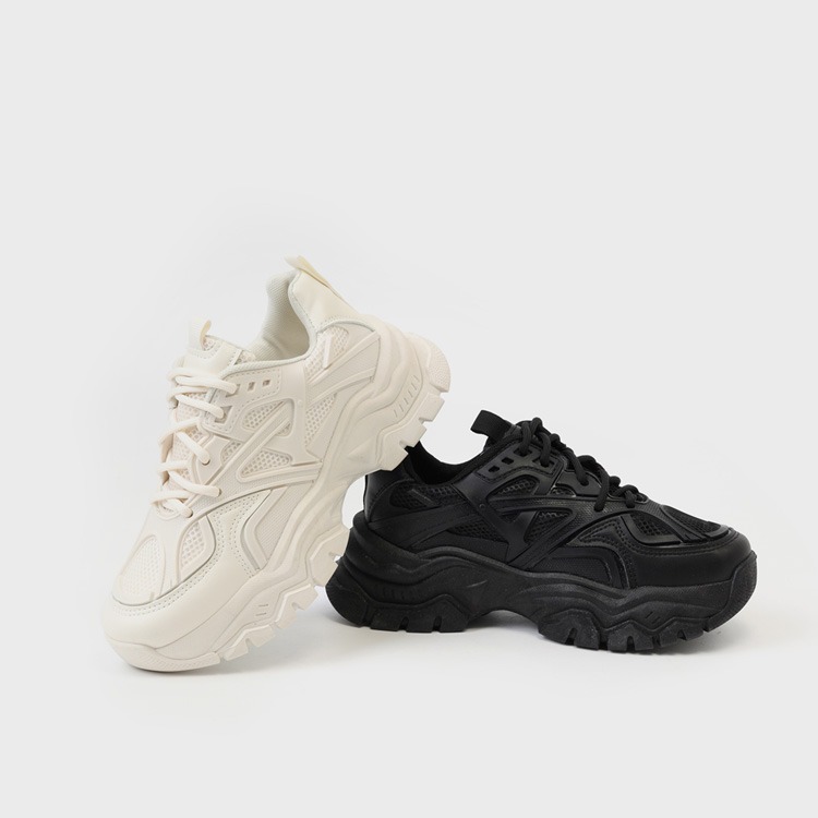 韓國SOVO - Ruska Chunky Sneakers 5cm 