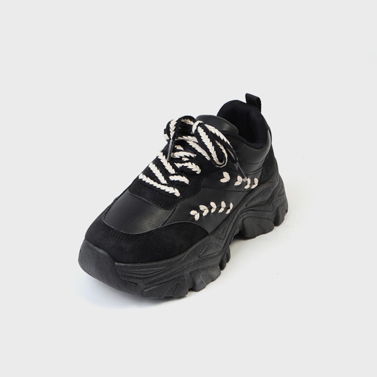 韓國SOVO - Lemade Ugly Chunky Sneakers 6cm