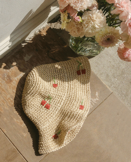 leelin-[앵두콕콕 썸머 버킷햇]♡韓國女裝飾品