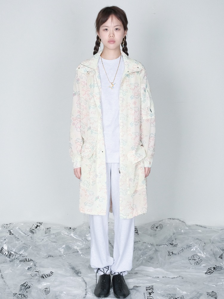 THE CENTAUR-CAMOFLAGE CHIFFON JUMPER