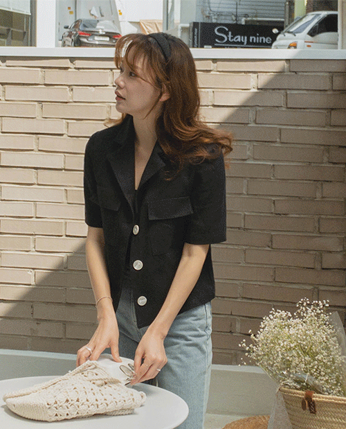 leelin-[고급스러운 트위드 헤어밴드]♡韓國女裝飾品