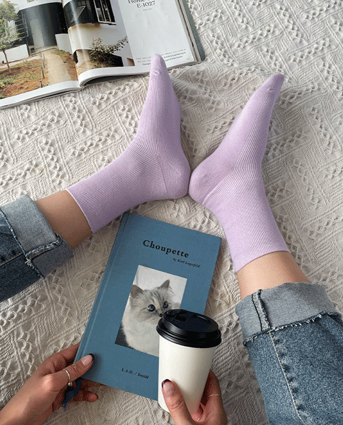 leelin-[나비야 골지 양말]♡韓國女裝飾品