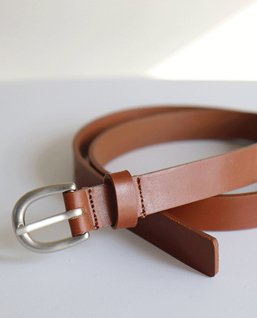 leelin-[통가죽 카멜 비조 벨트]♡韓國女裝飾品