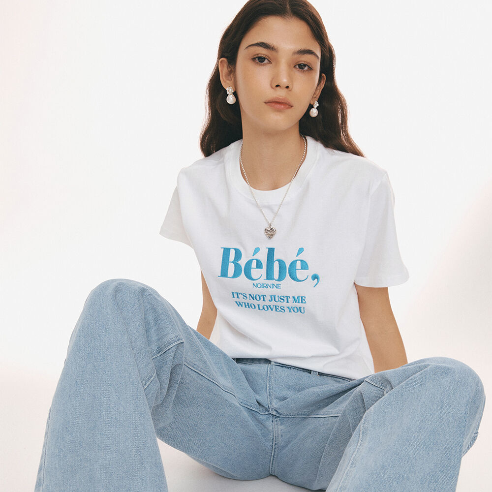 韓國NOIRNINE - Bebe Noir T-shirts [BLUE] 