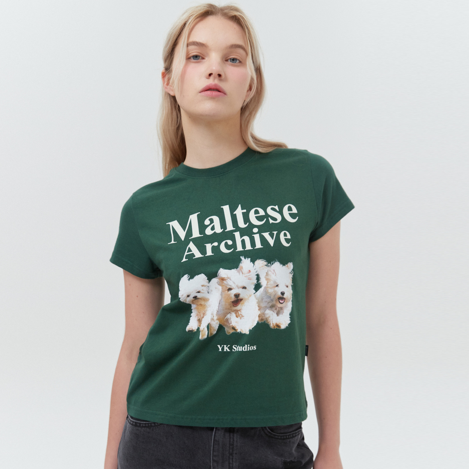韓國WAIKEI - Maltese Archive Short Sleeve T-shirt Green