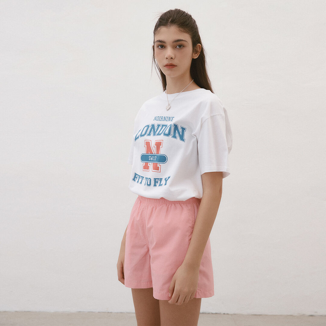 韓國NOIRNINE - London SW17 T-shirts [IVORY]