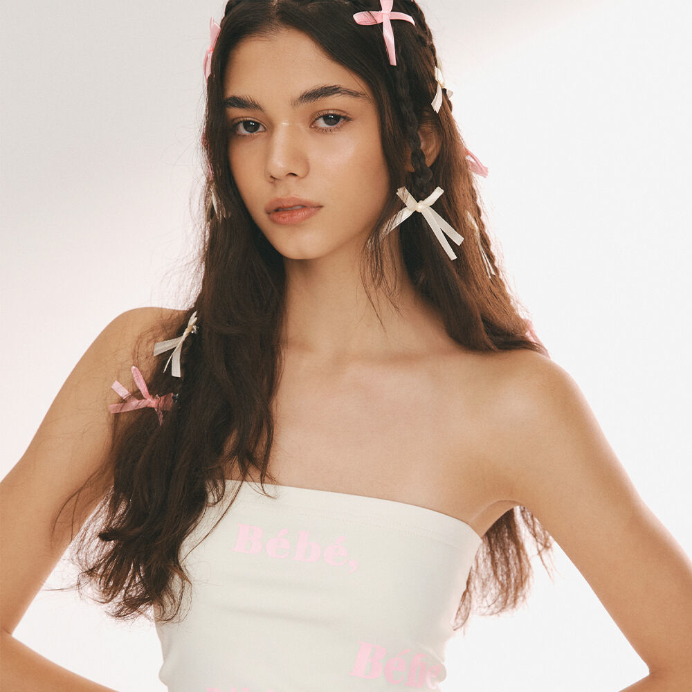 韓國NOIRNINE - Bébé Tube Top [PINK]